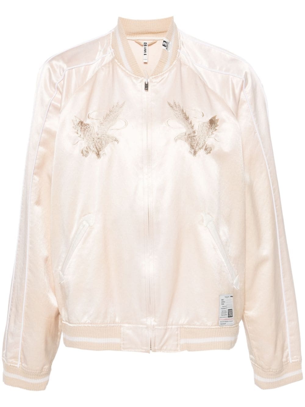 Souvenir satin bomber jacket - 1