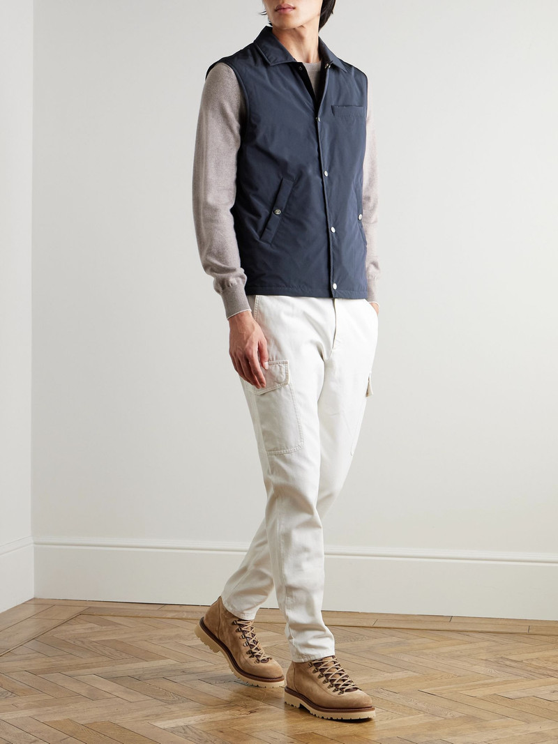 Brunello Cucinelli Shell Gilet Navy outlook