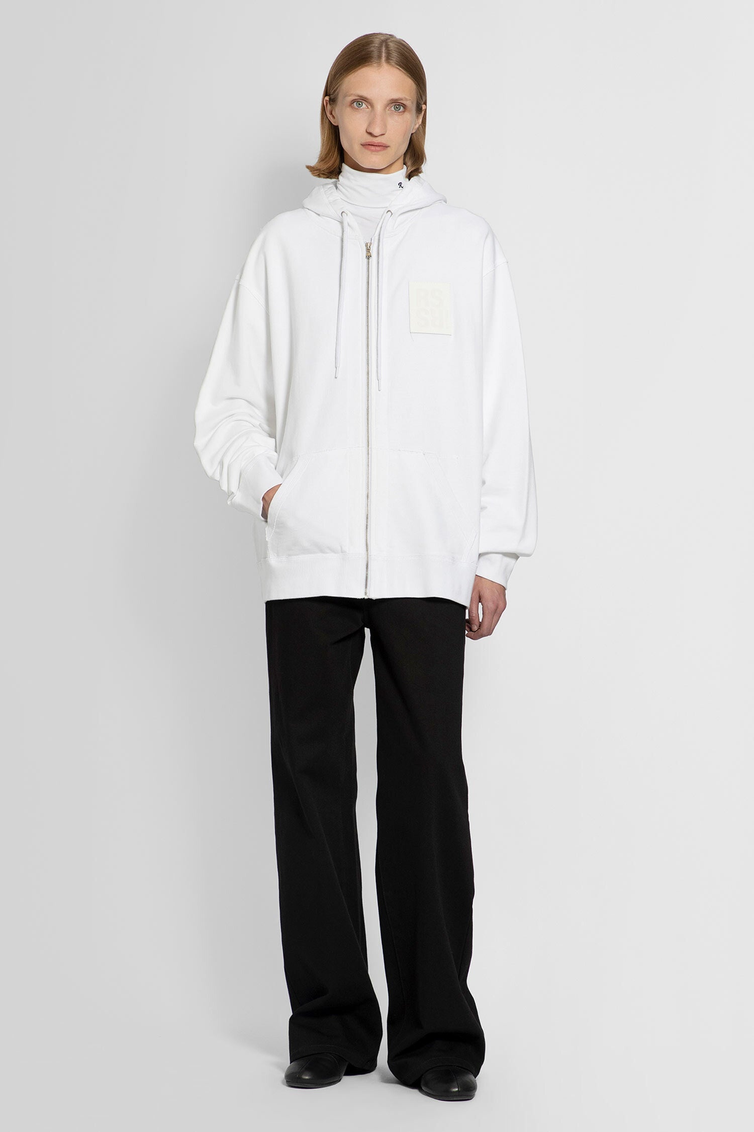 RAF SIMONS WOMAN WHITE SWEATSHIRTS - 5