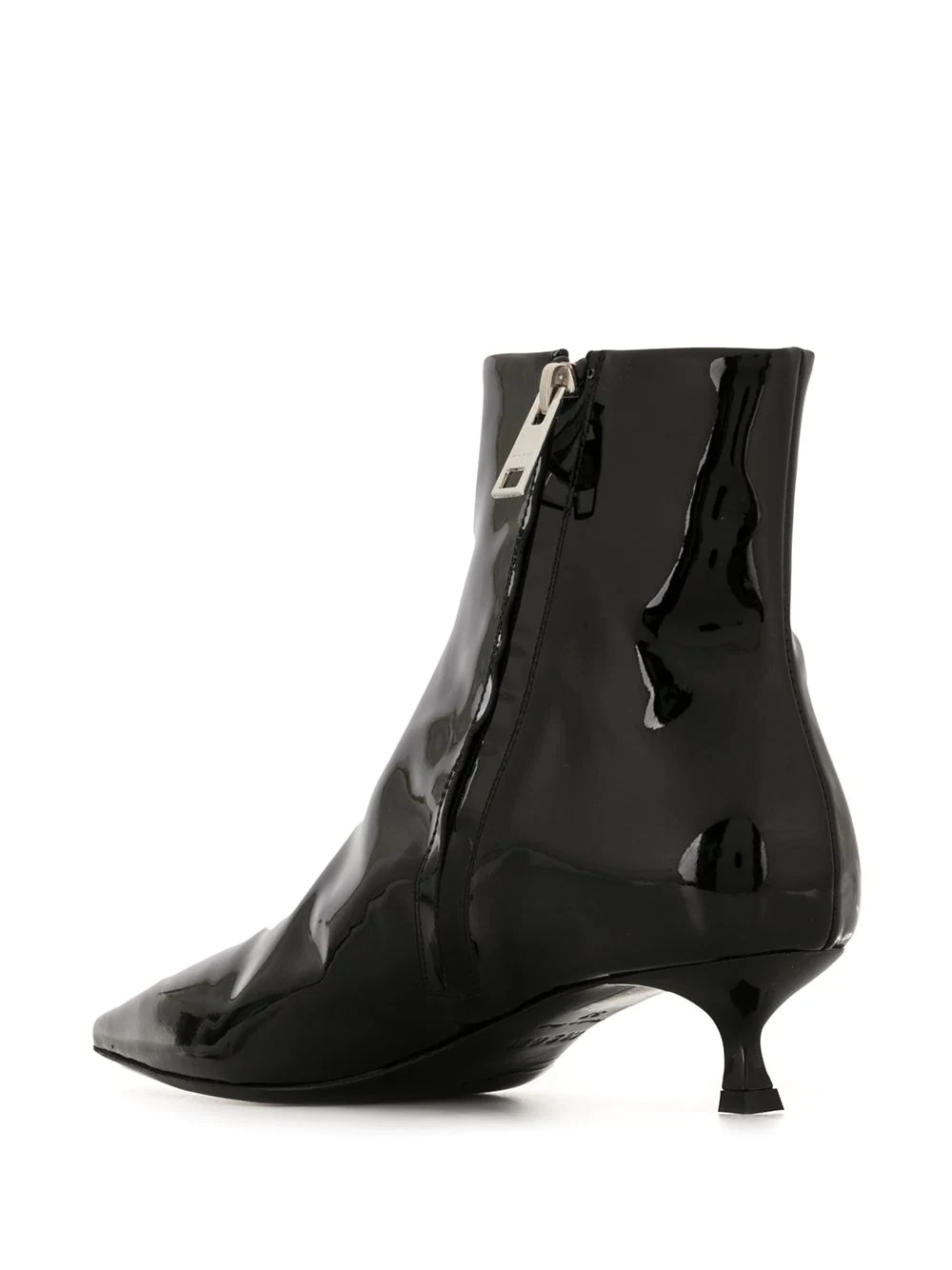 high-shine finish ankle boots - 3