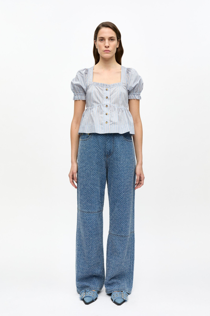 STRIPED YARN DYED BLOUSE 3