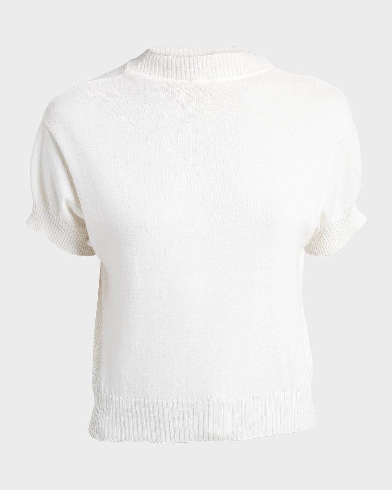 Mock-Neck Knit Top 1