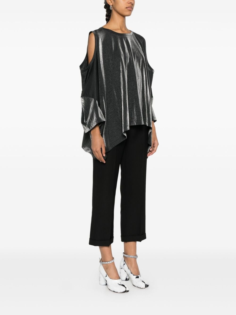 lamÃ©-effect T-shirt - 3