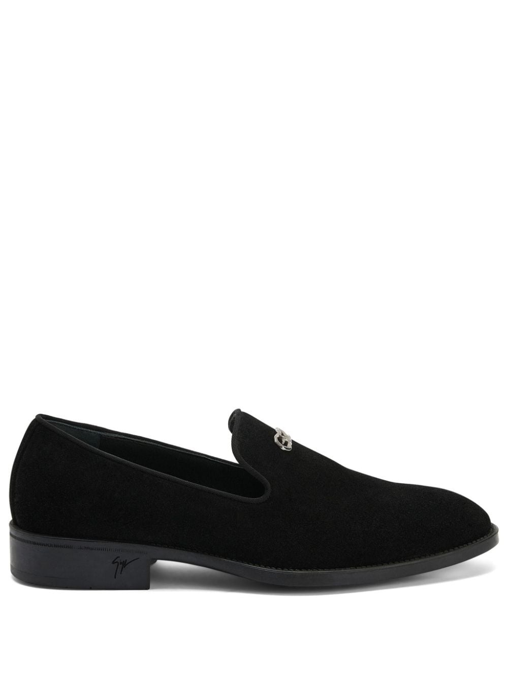 Imrham LogozalÃ¬-embellished suede loafers - 1