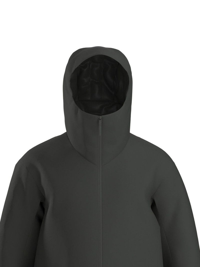 Veilance hooded zip-front coat outlook