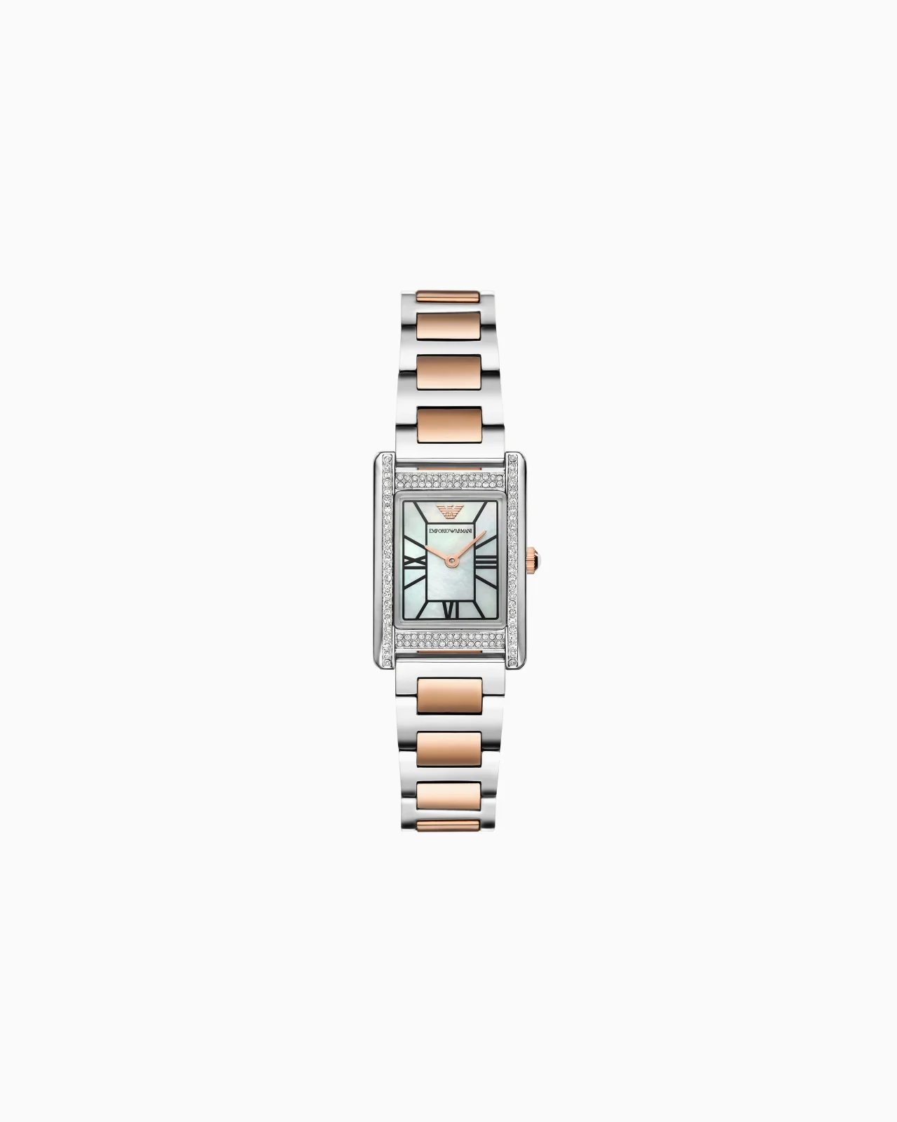 TWO-HAND TWO-TONE STAINLESS STEEL WATCH - 1