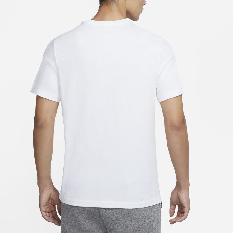 Air Jordan Casual Sports Round Neck Logo Short Sleeve White CT3707-100 - 6