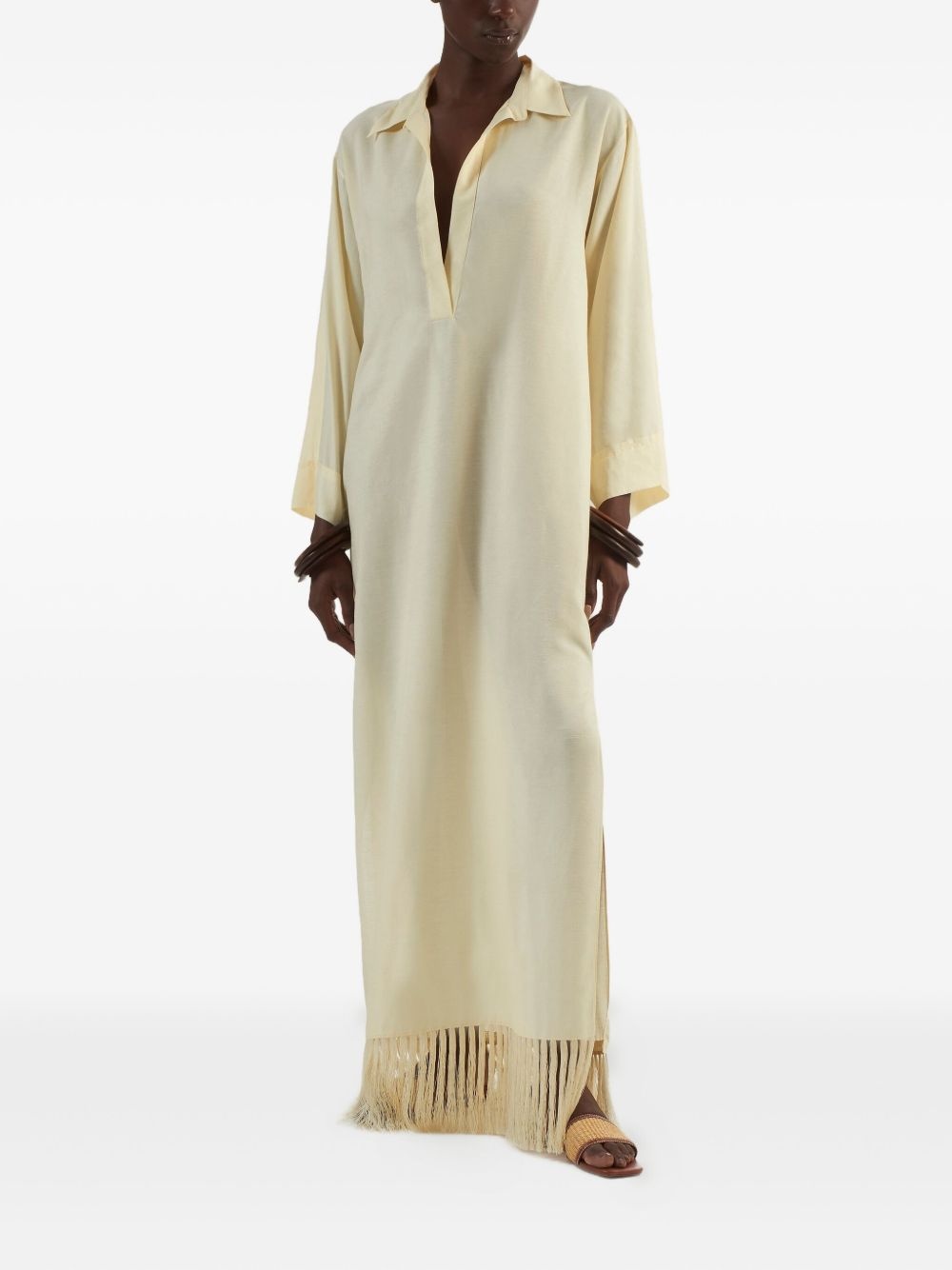 Bordighera fringe-trimmed maxi dress - 2