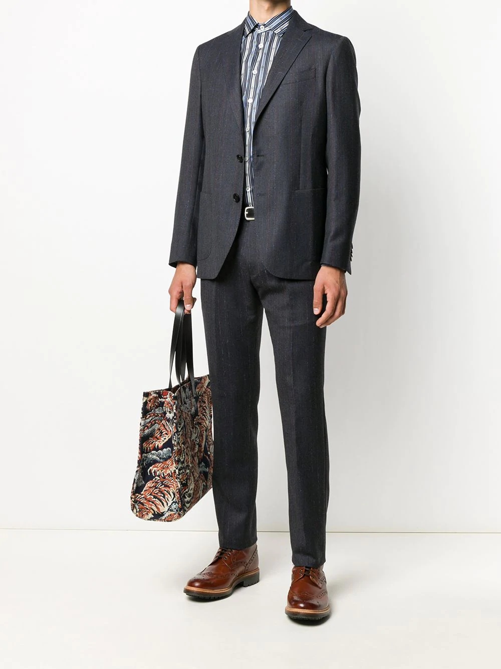 slim two-piece suit - 2