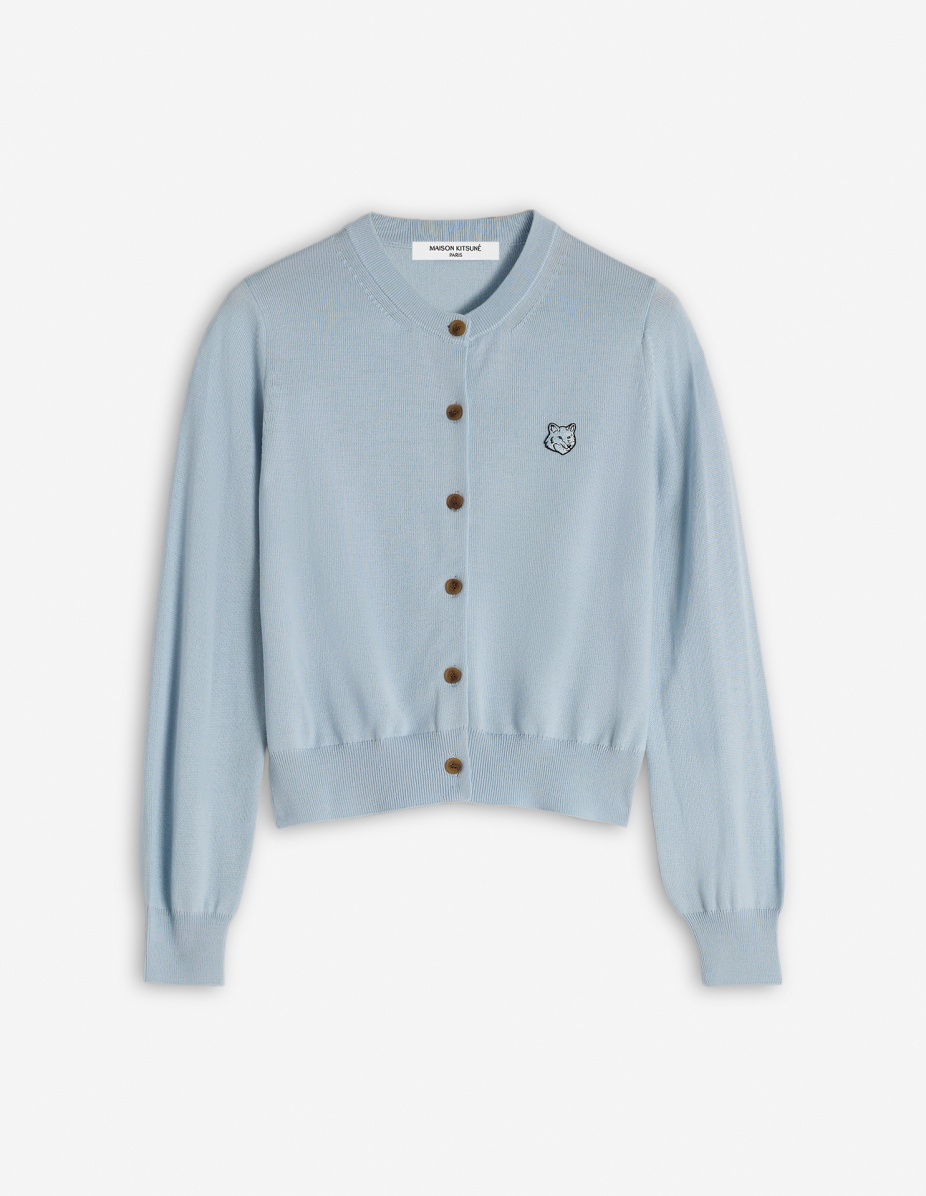 BOLD FOX HEAD PATCH REGULAR CARDIGAN - 1
