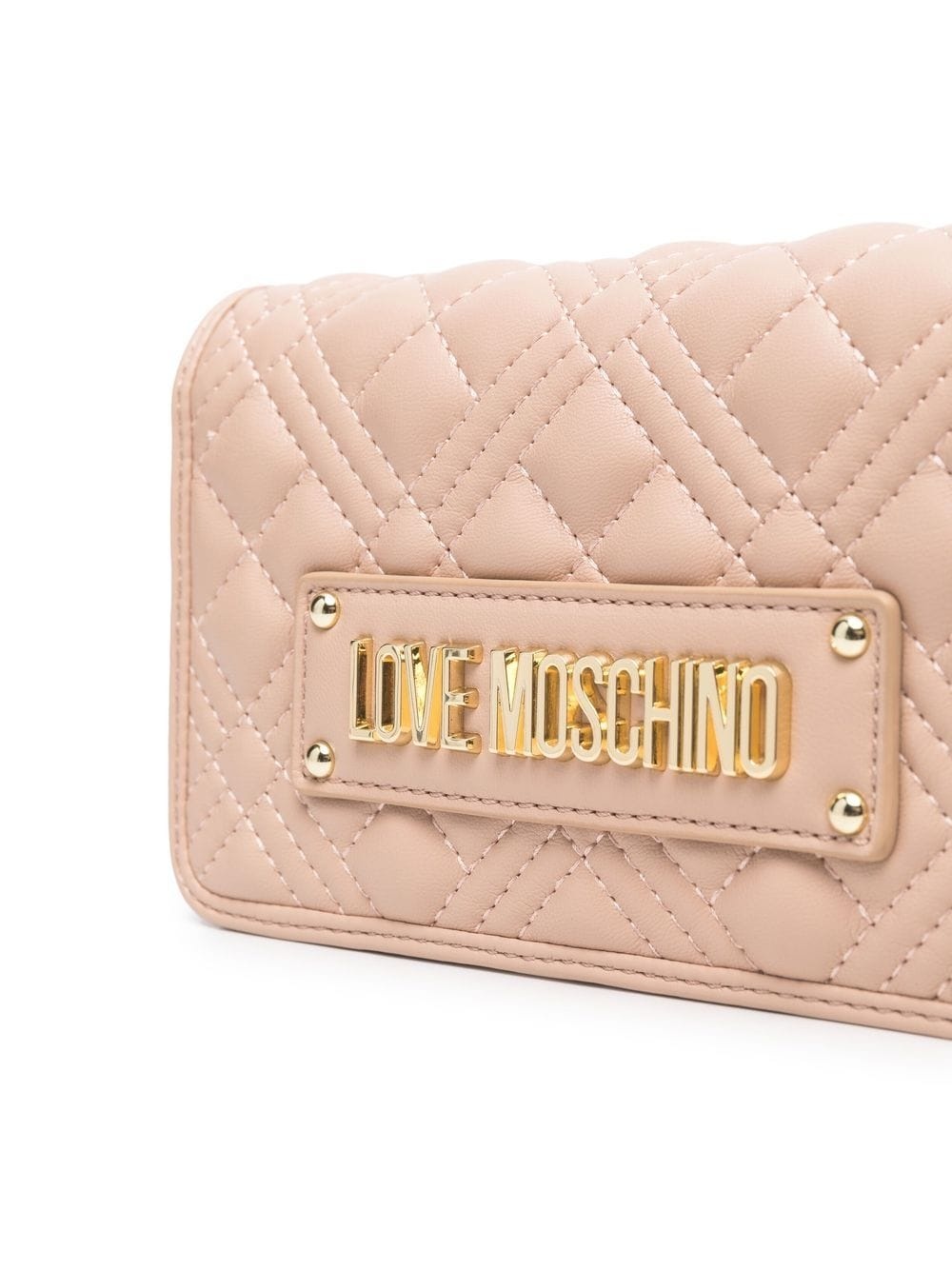 quilted logo-letter crossbody bag - 4