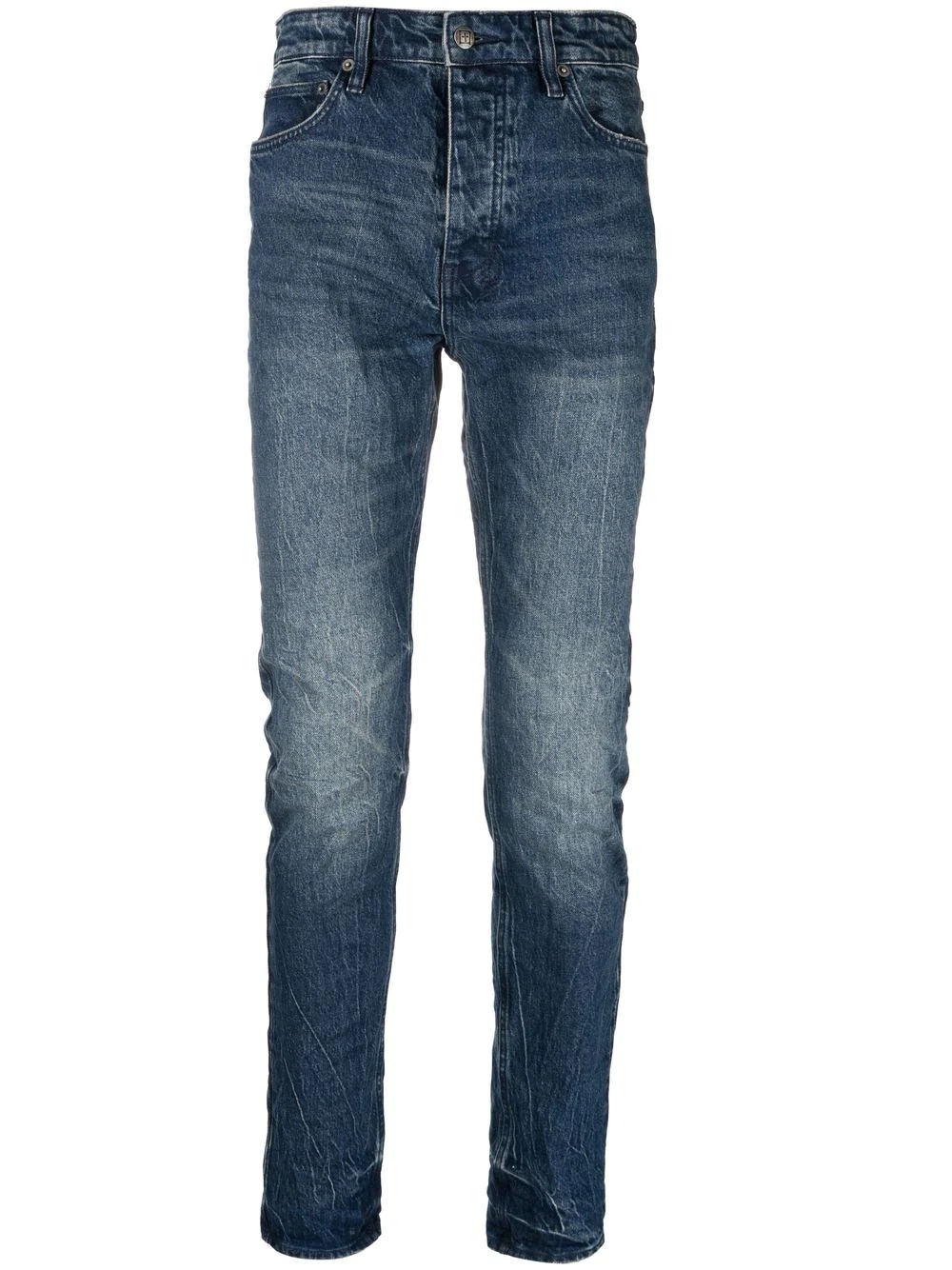 stonewashed skinny jeans - 1