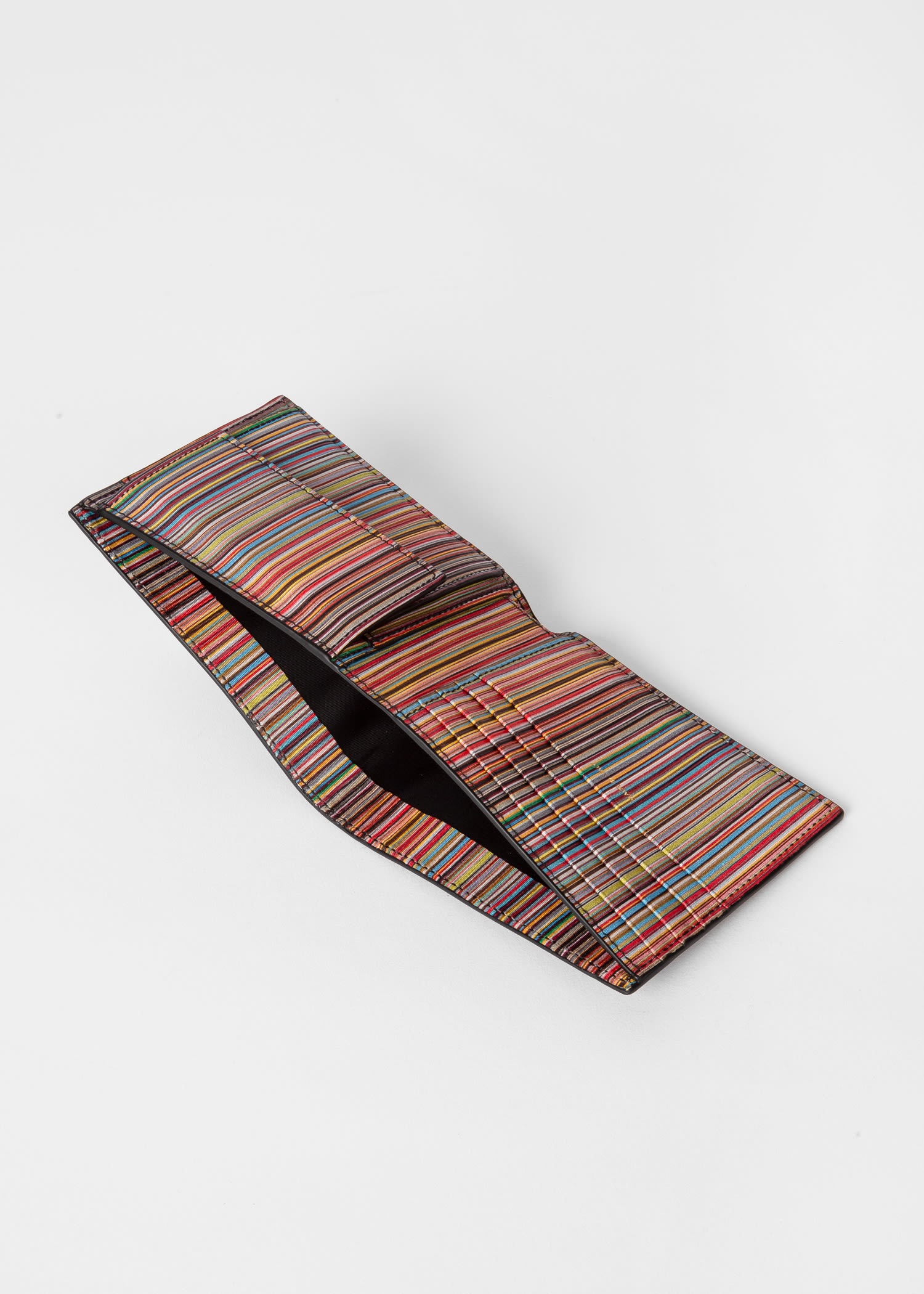 Leather 'Signature Stripe' Interior Billfold And Coin Wallet - 3