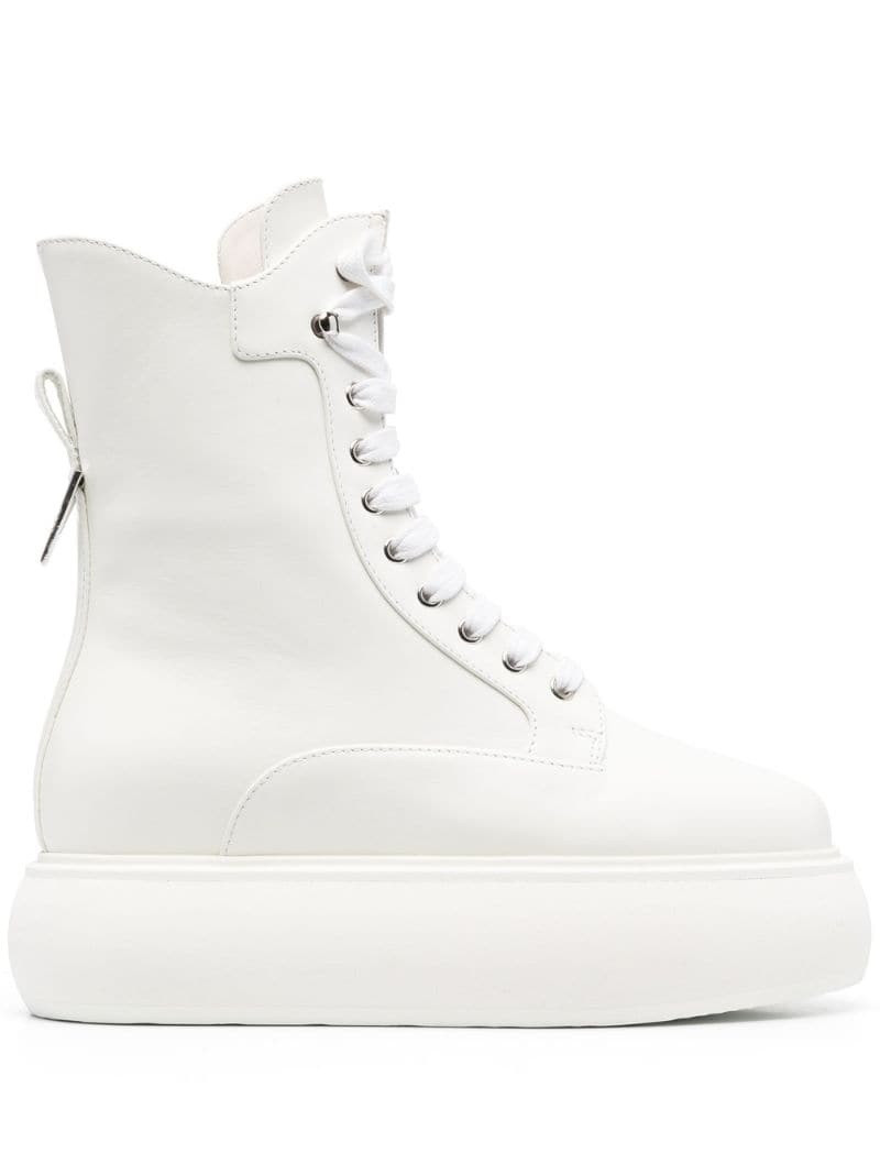 THE ATTICO Selene flatform lace-up boots outlook