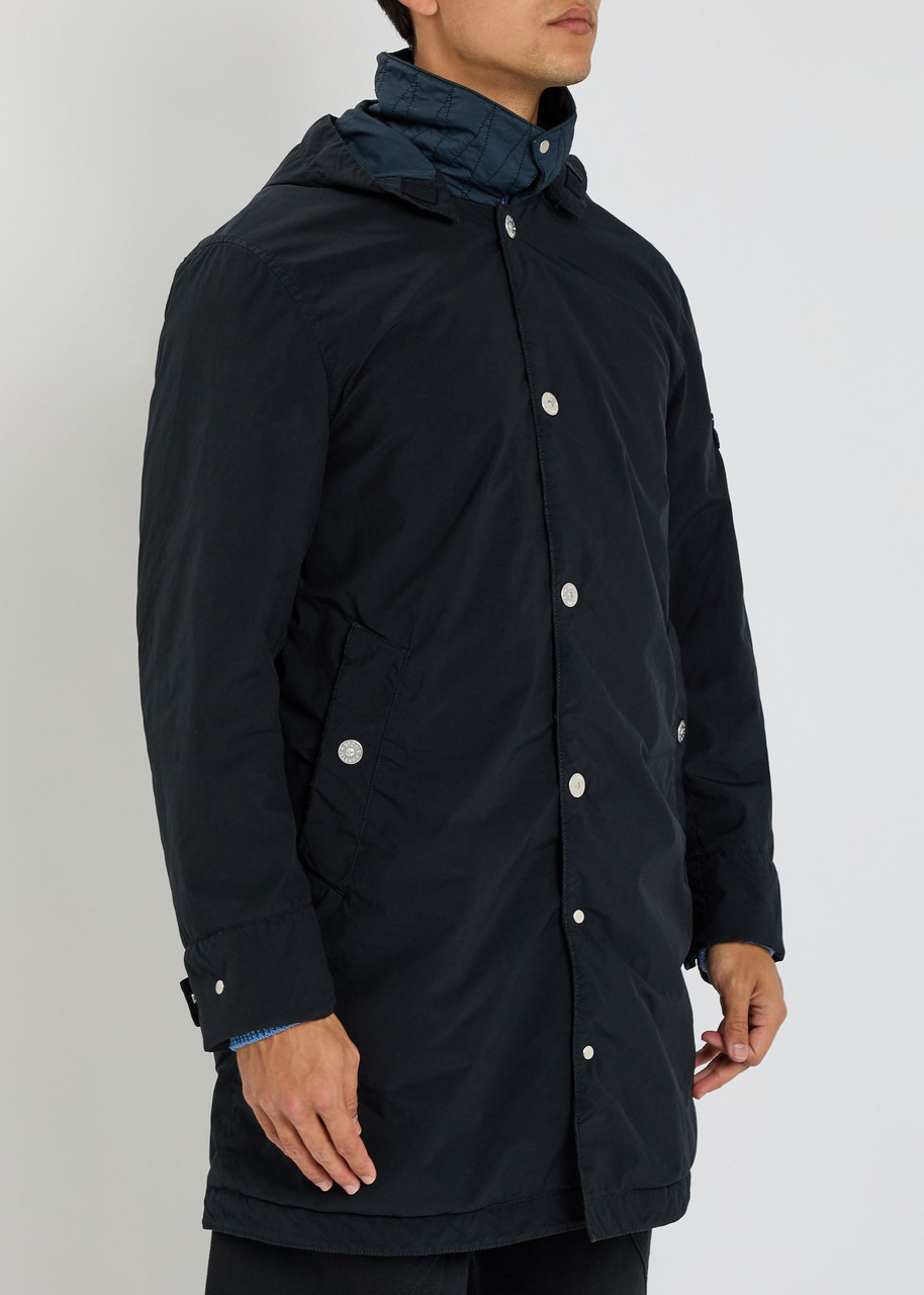 Stone Island Logo Hooded Shell Coat - 2