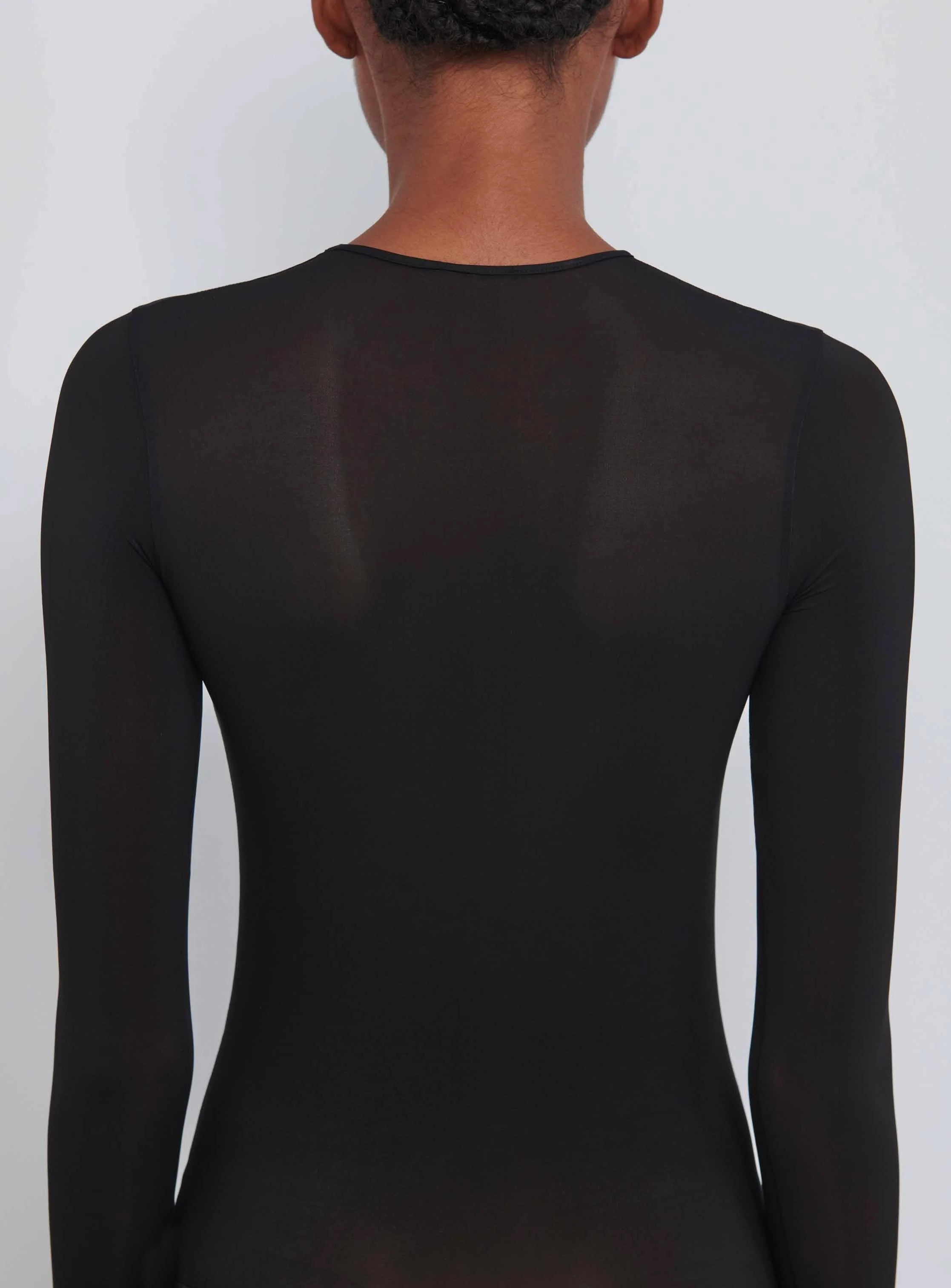 Sheer Bodysuit Black - 6