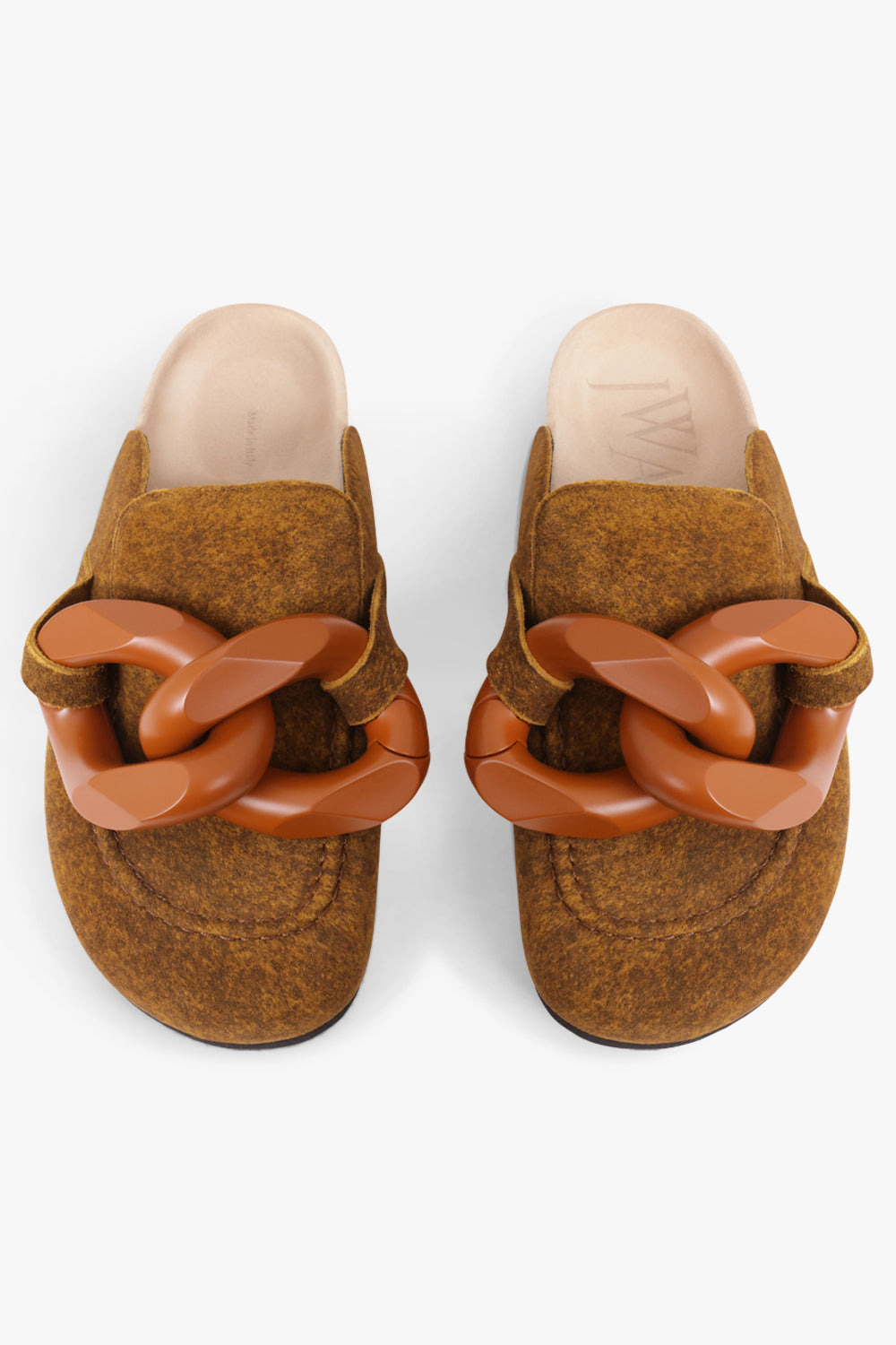 CHAIN MULE SLIP ON LOAFER | TAN - 4
