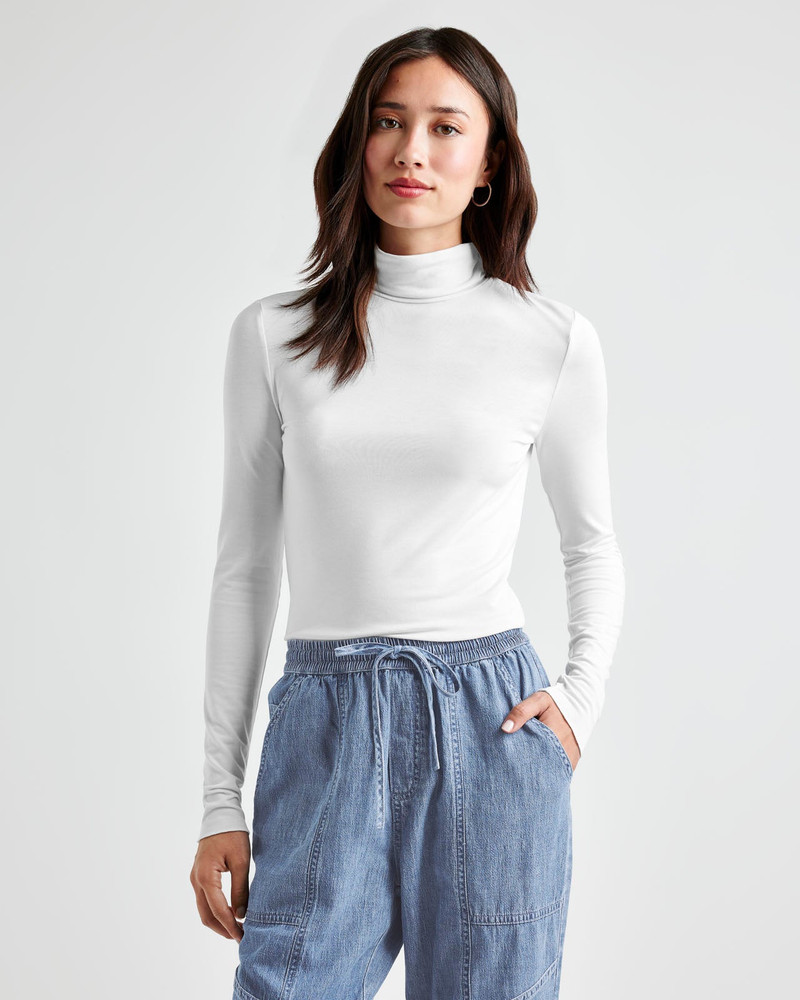 Bamboo Blend Long Sleeve Turtleneck 4