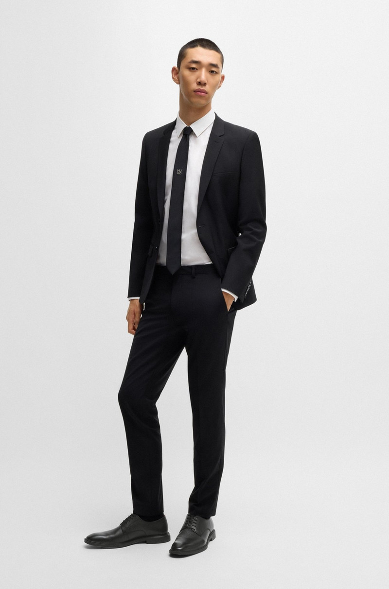 HUGO DERBY SHOES IN GRAINED LEATHER outlook