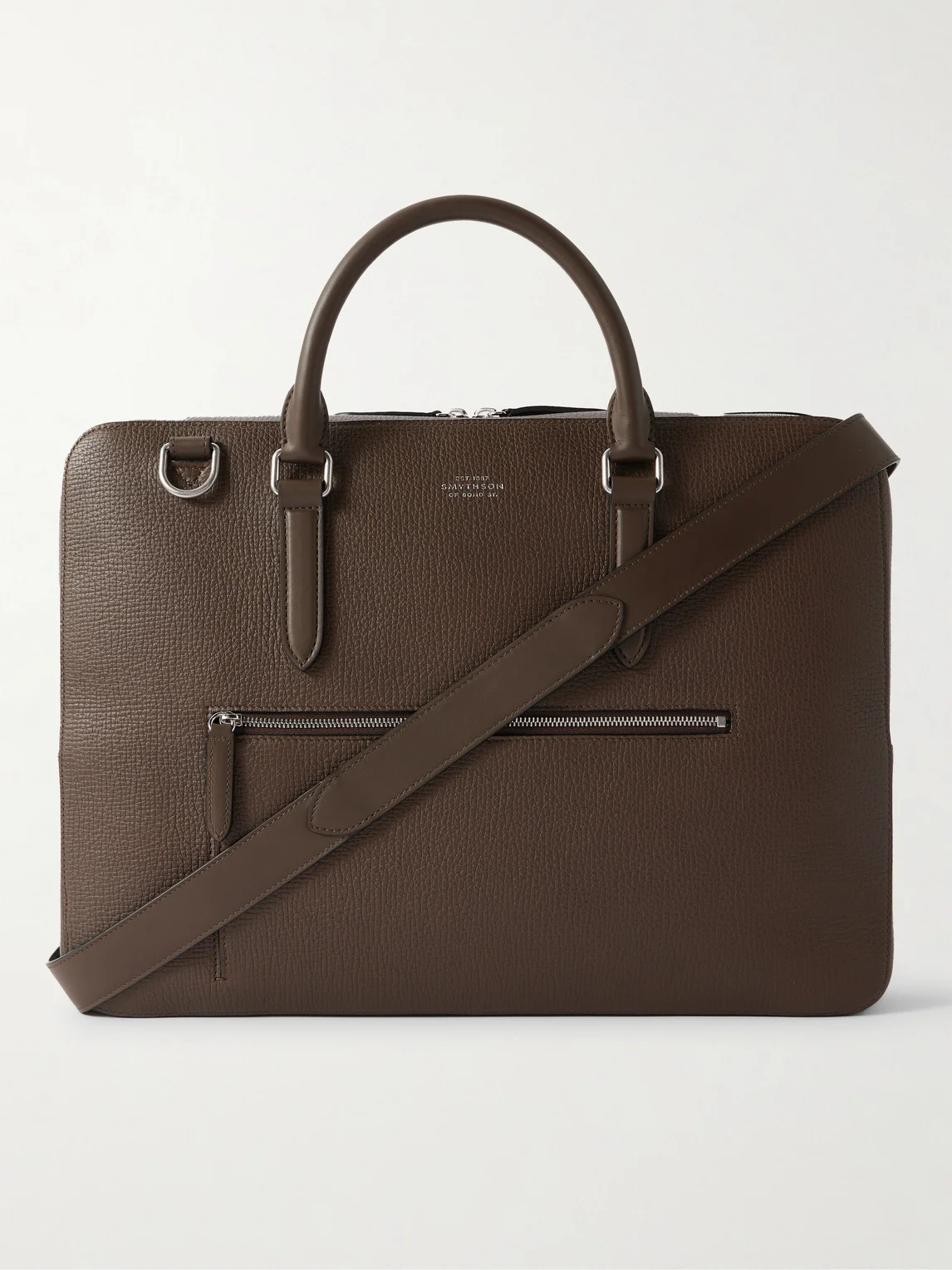 Full-Grain Leather Briefcase - 1