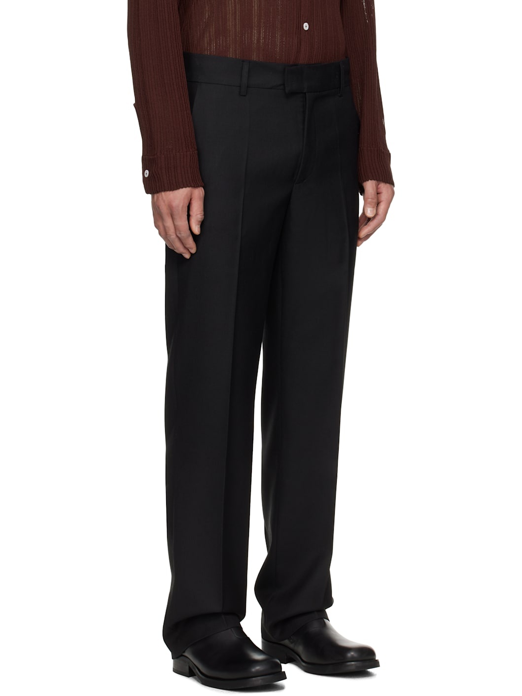 Black Mike Suit Trousers - 2