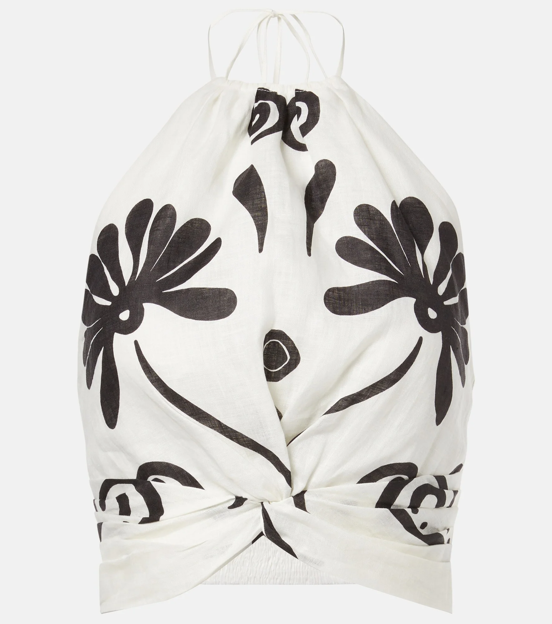 Lodi floral halterneck linen top - 1