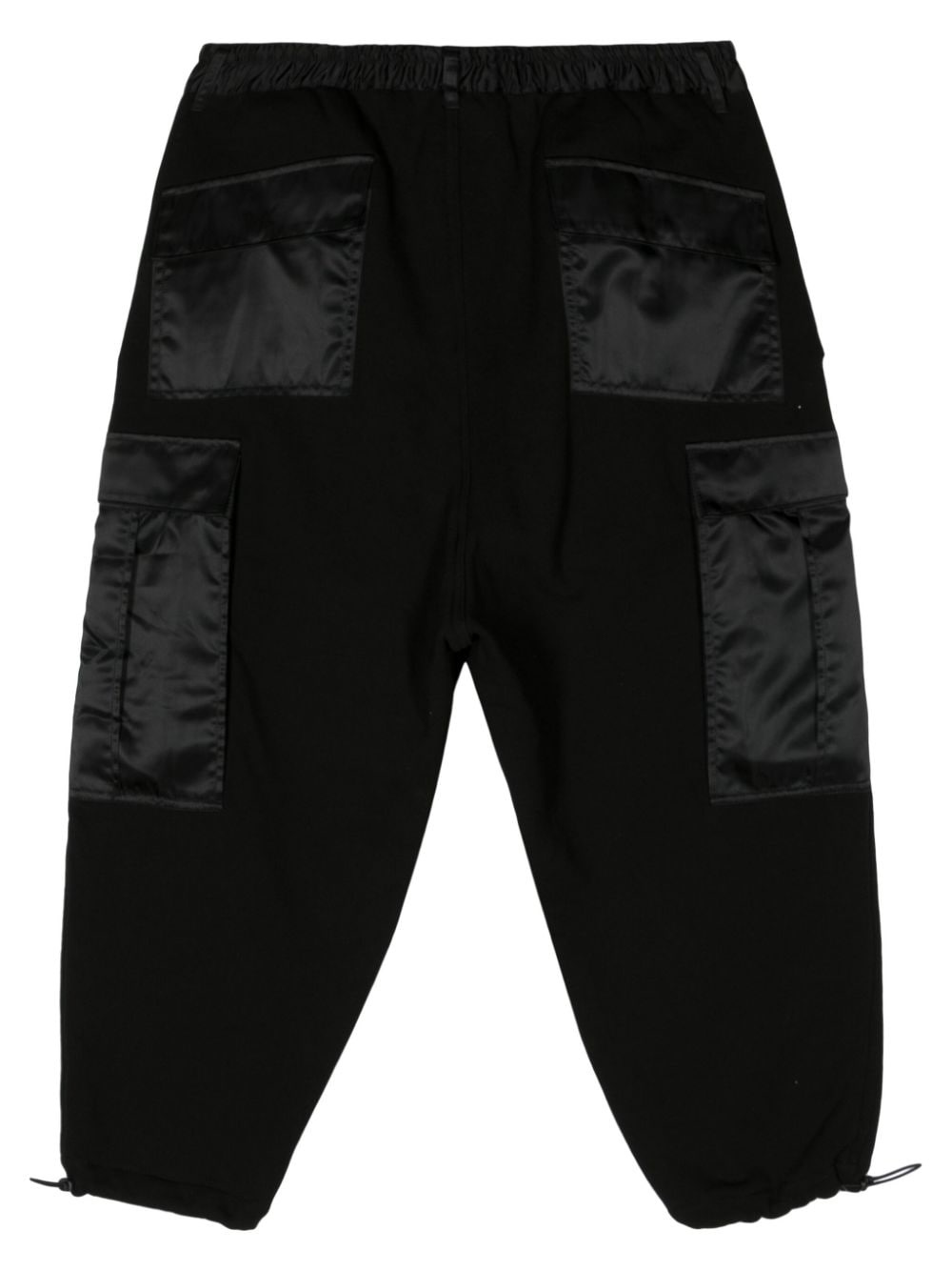 satin-trim cotton track pants - 2