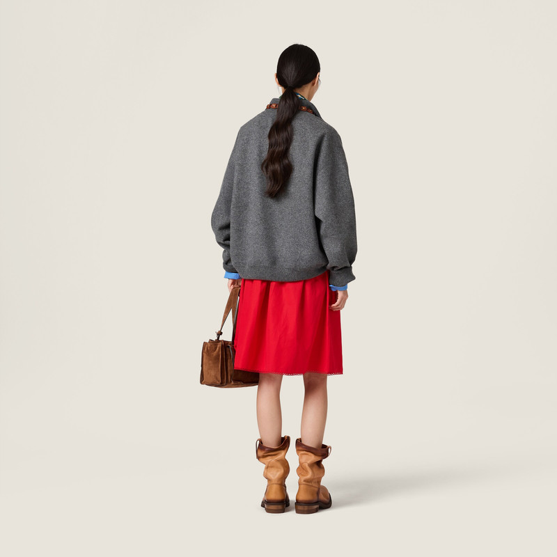Slubbed poplin skirt 3