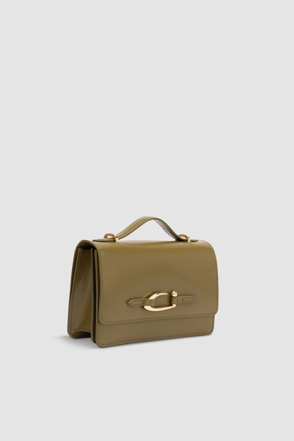Nara Mangrove Semi Patent Leather Crossbody Bag - 2