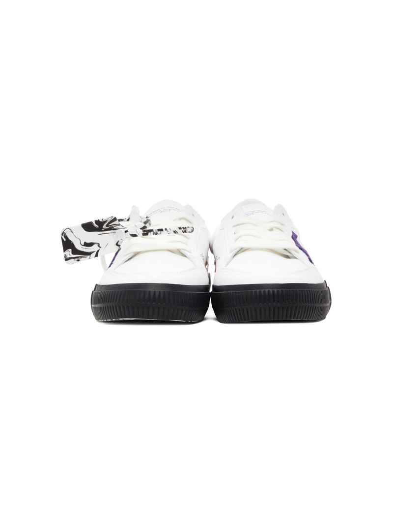 Off-White White & Purple Vulcanized Low Sneakers outlook