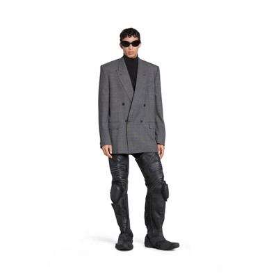 BALENCIAGA Regular Fit Jacket in Black/grey outlook