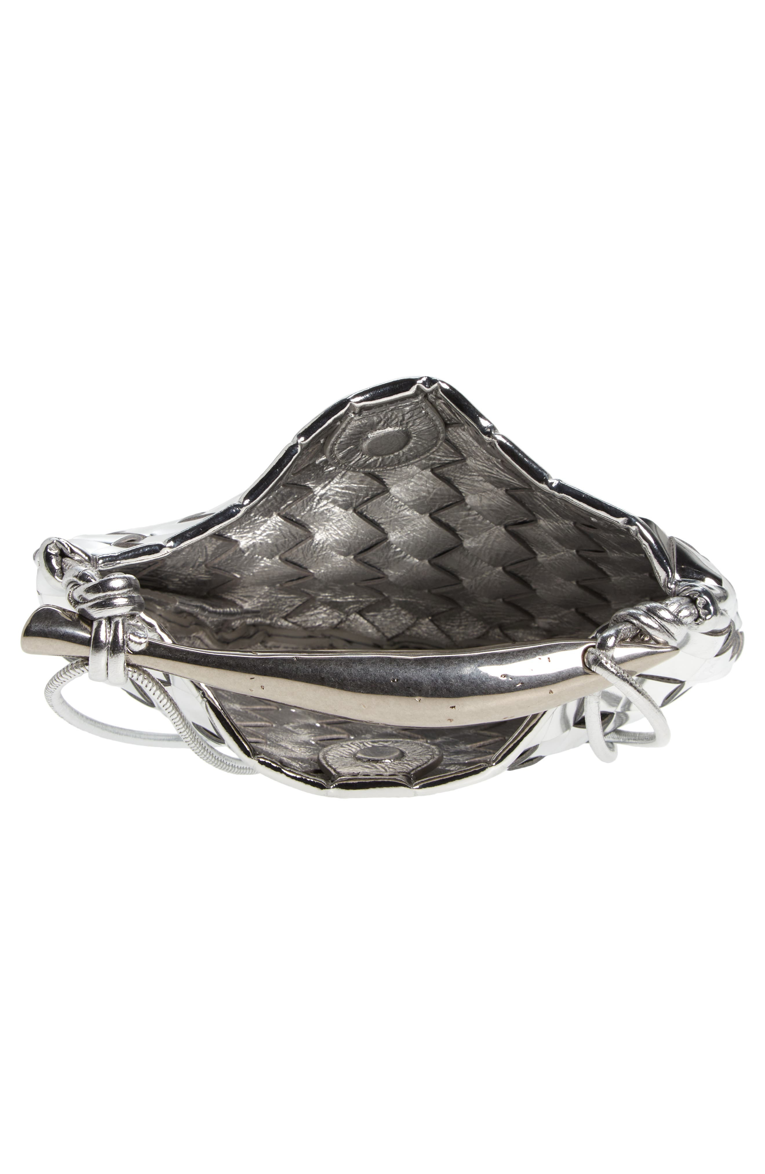 Bottega Veneta Mini Sardine Intrecciato Crossbody Bag in Silver/Vintage at Nordstrom - 5