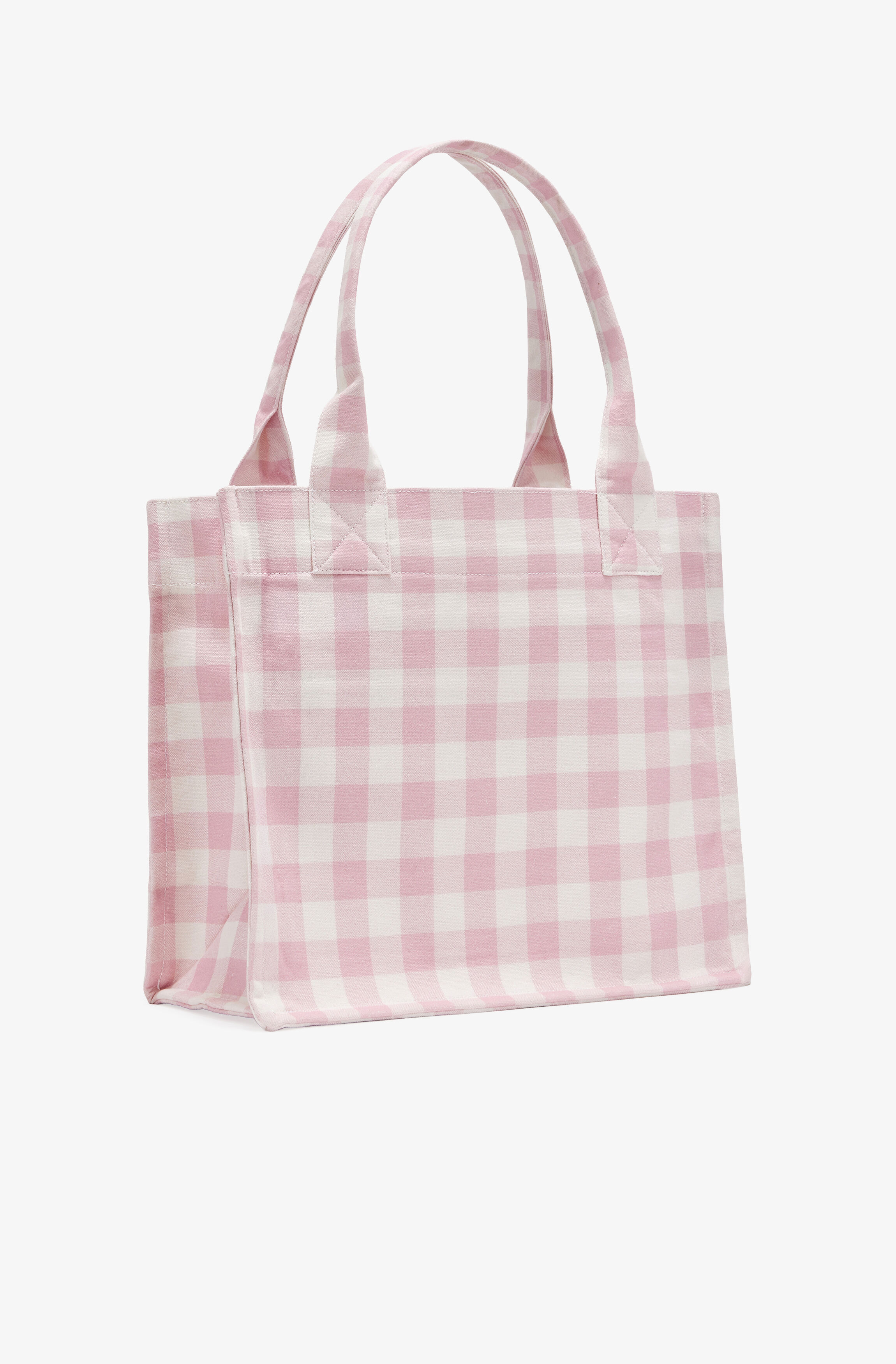 LARGE VICHY CHECK TOTE - 2