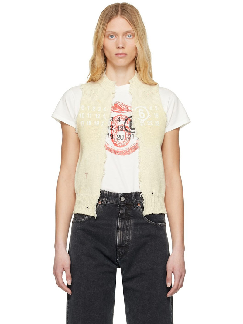 Off-White Open Cut Printed Vest 1