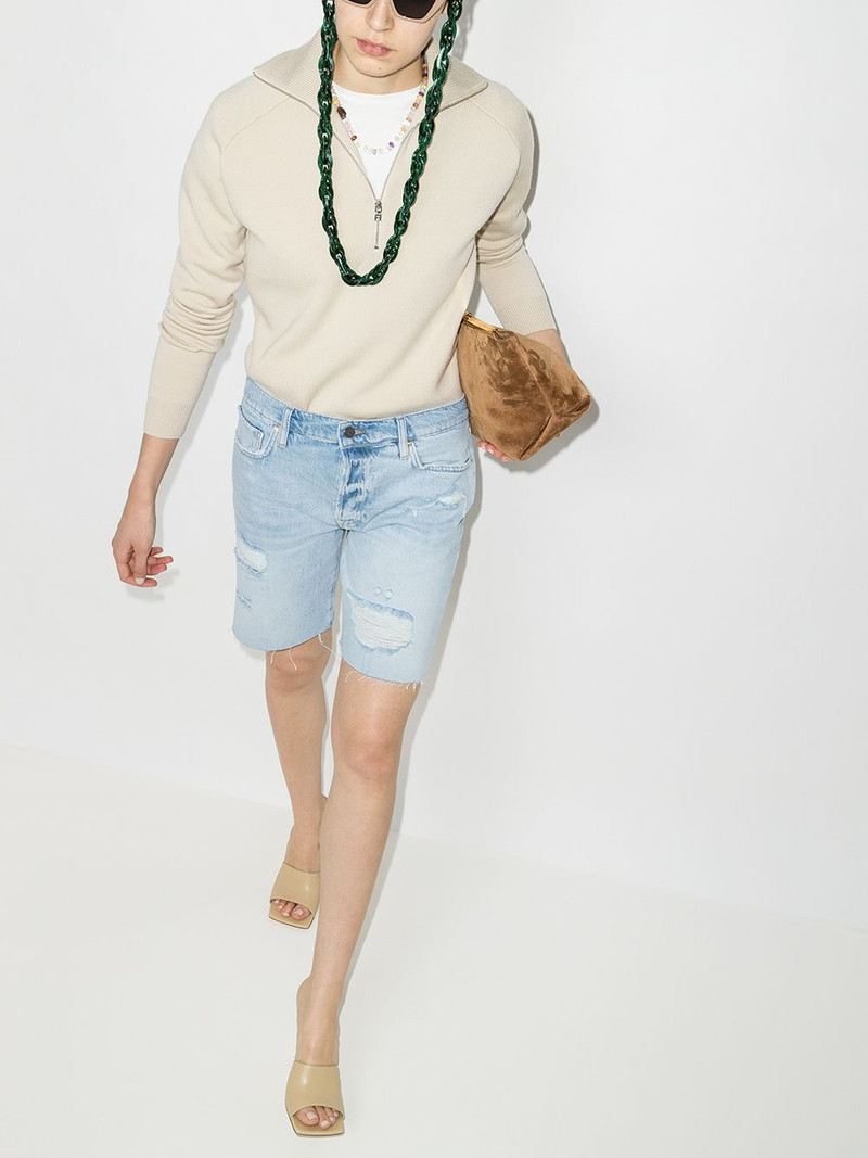 Le Slouch distressed Bermuda shorts 5