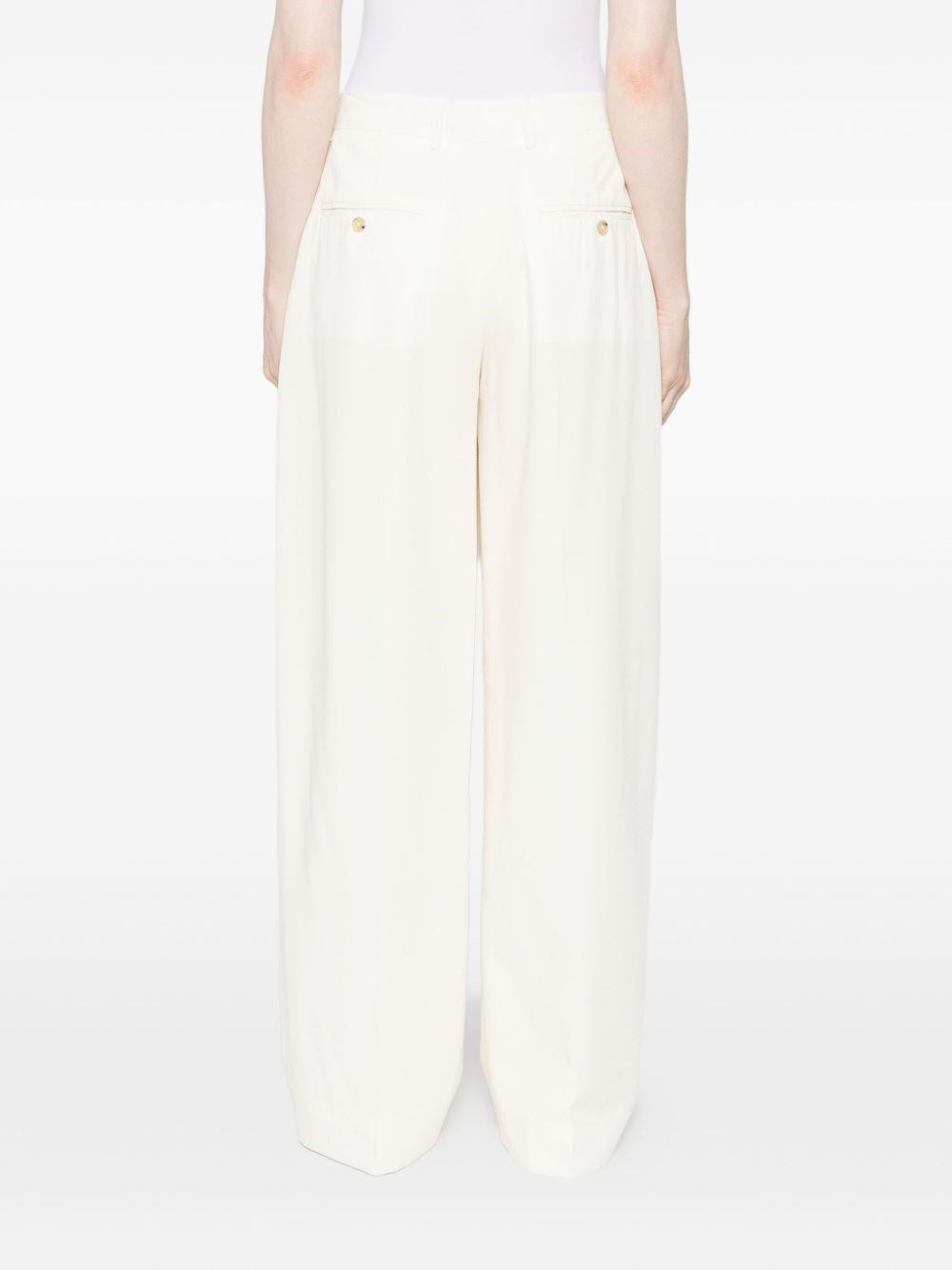 Wool blend fluid trousers - 5