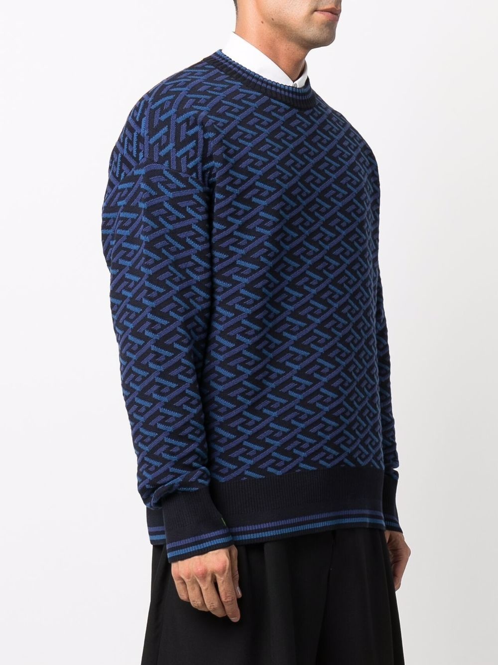 La Greca geometric pattern jumper - 3