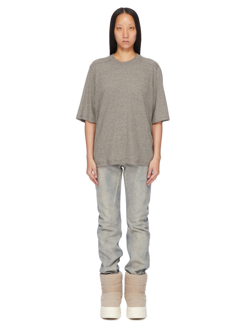 Rick Owens DRKSHDW Walrus paneled cotton-jersey T-shirt Gray outlook