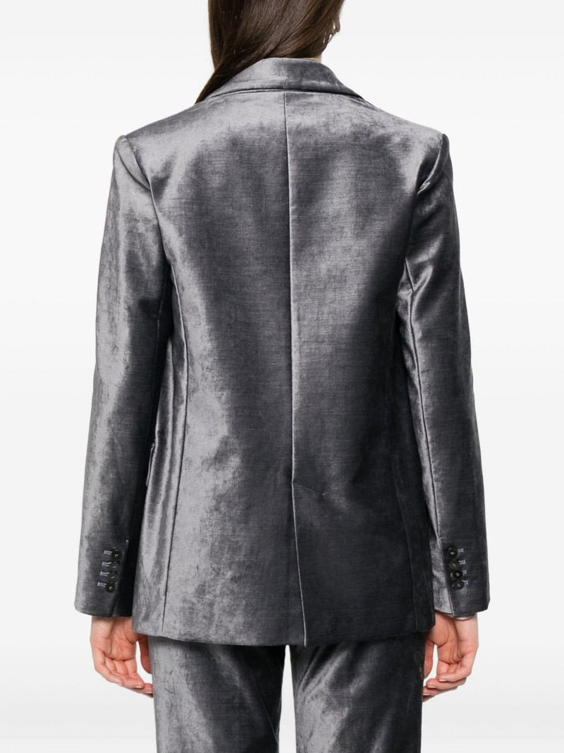 velvet single-breasted blazer 4