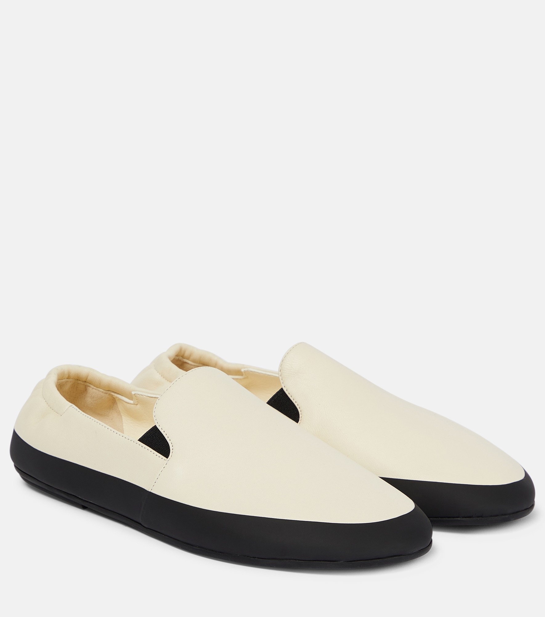 Tech leather loafers - 1