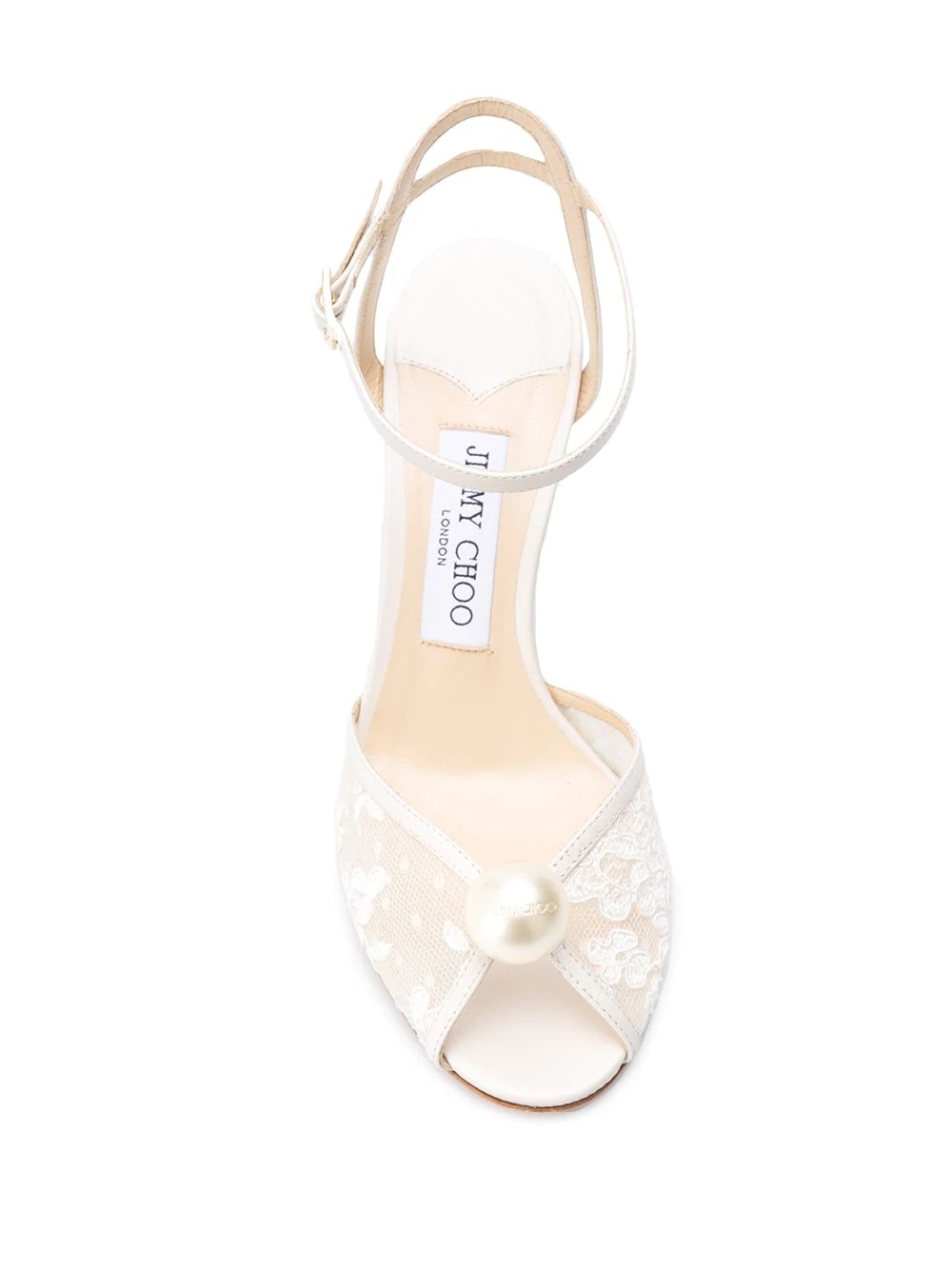 Sacora 85mm pearl-embellished sandals - 6