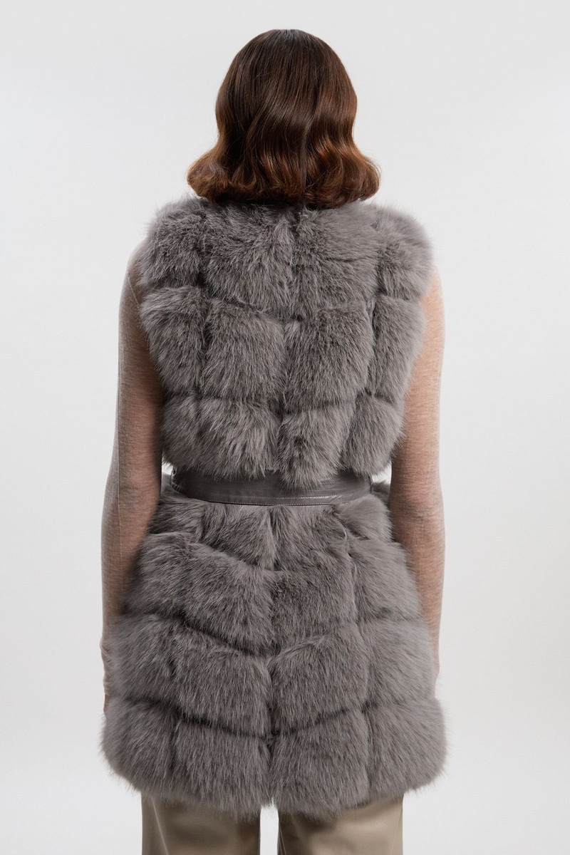 Faux Fur Panelled Gilet 5