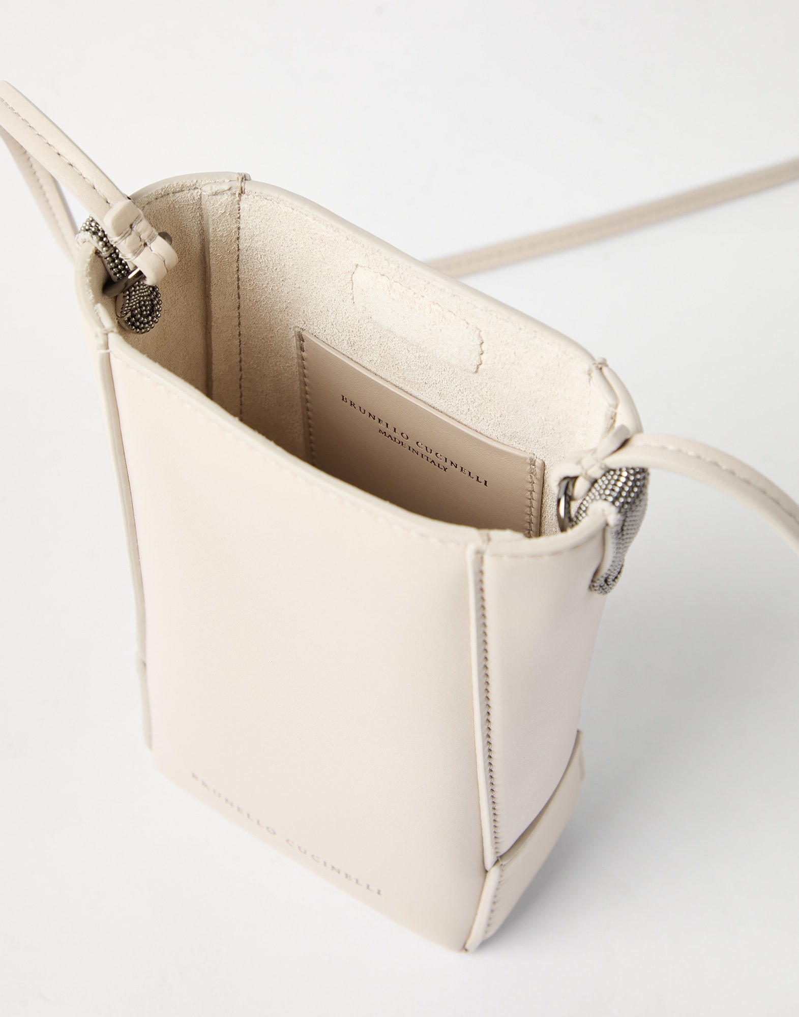 BC Duo phone holder in calfskin with monili - 5