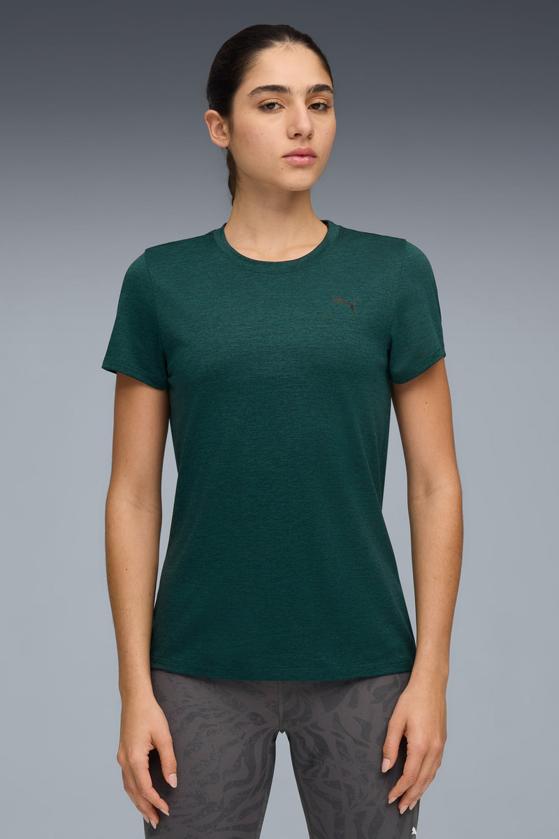 PUMA Train All Day Essentials Women's Heather Training Tee outlook