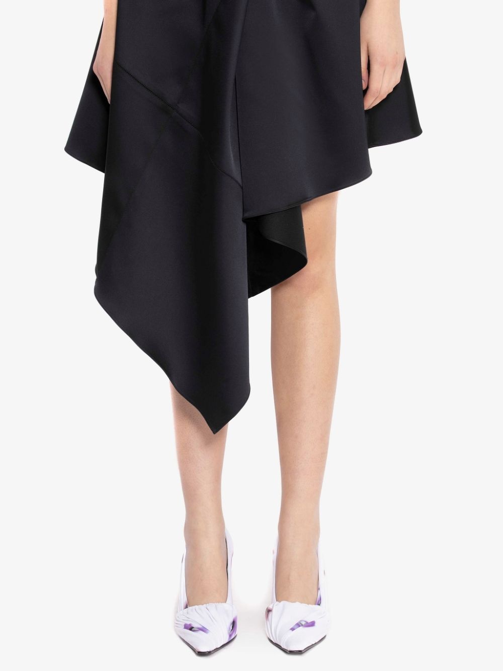 TWISTED CUT OUT ASYMMETRIC DRESS - 5