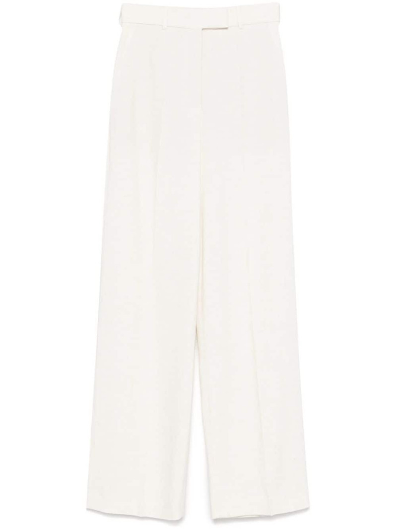 wide-leg textured trousers 1