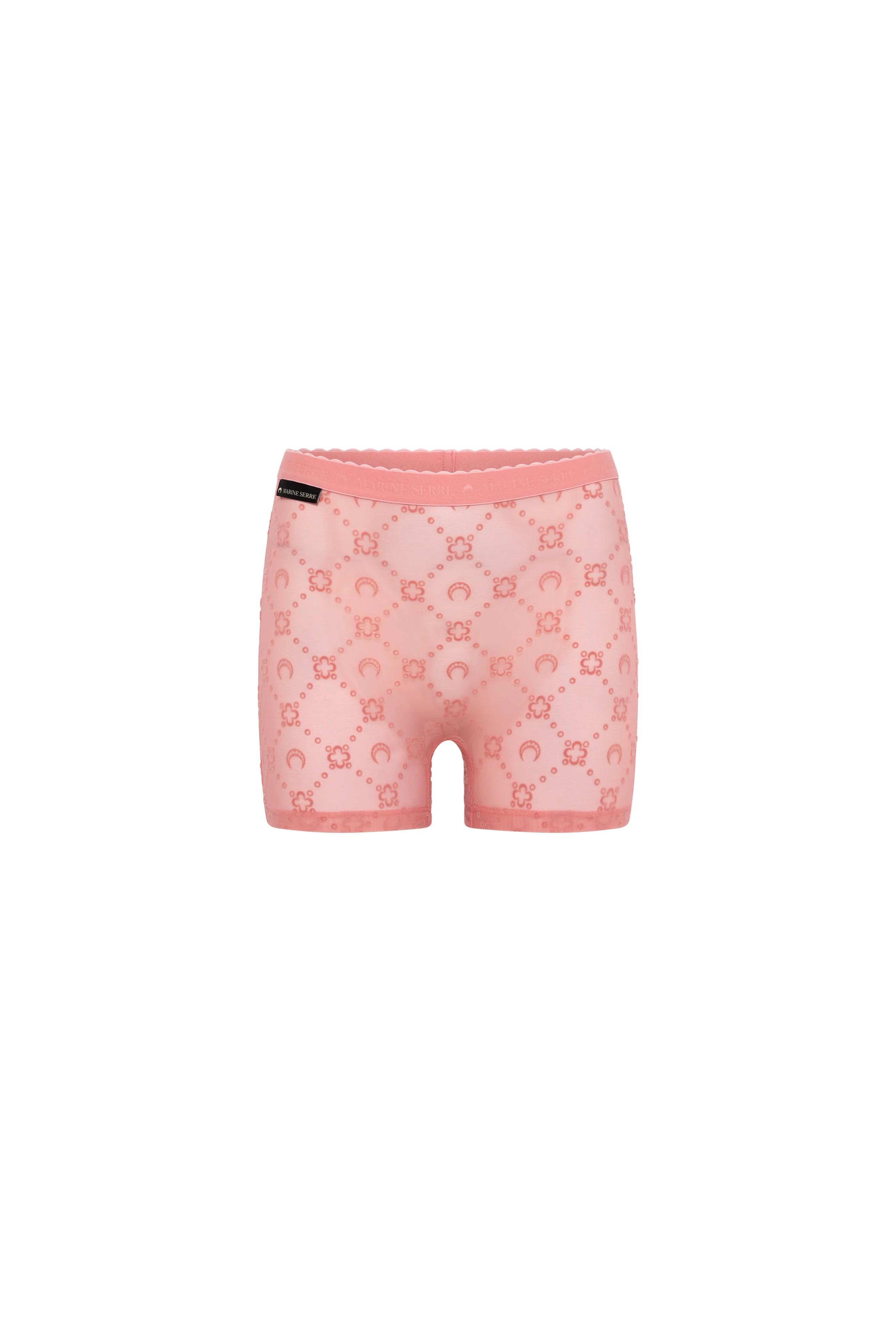 Recycled Mesh Flock Mini Shorts - 1