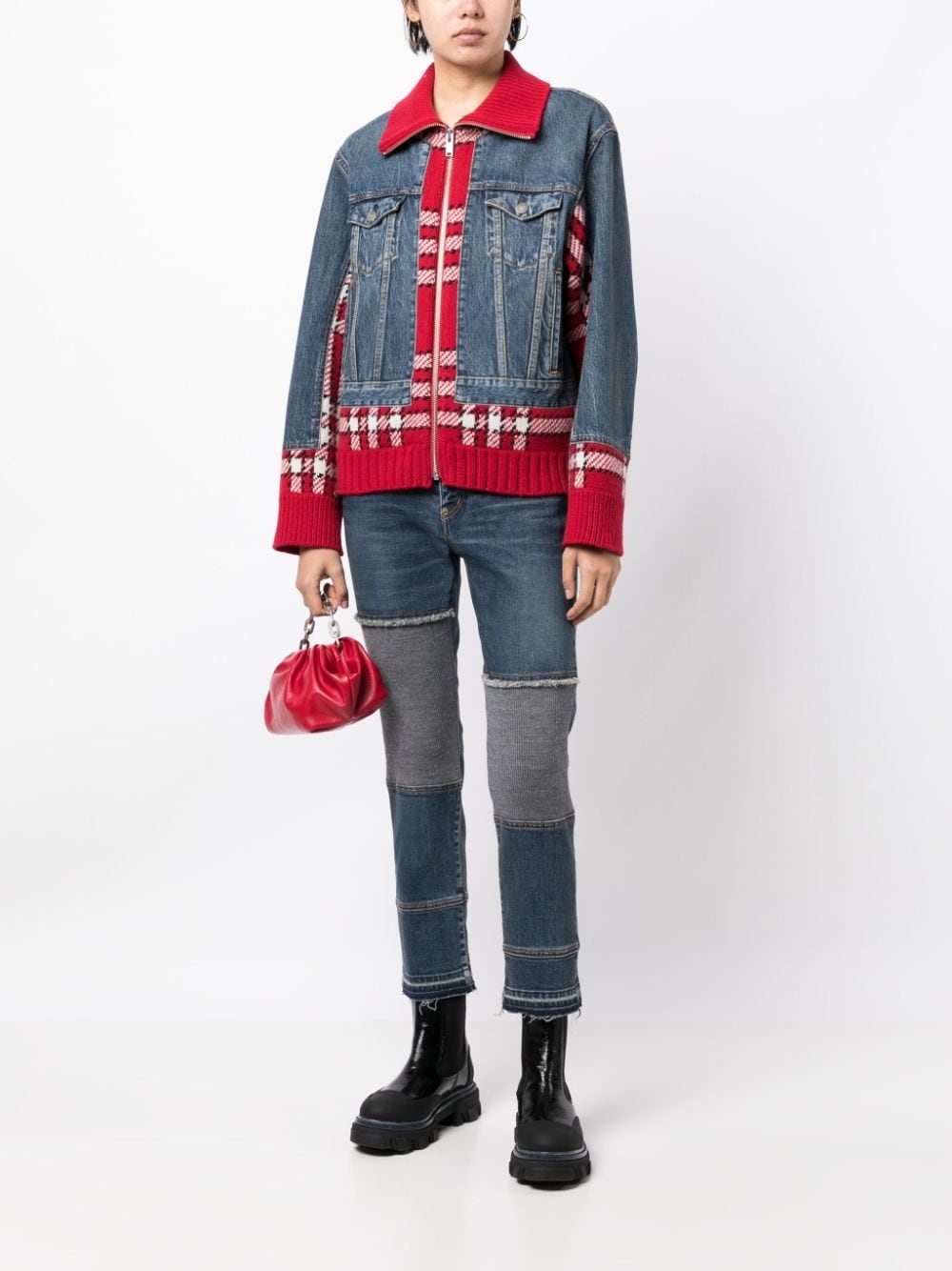 panelled-design cotton jacket - 2