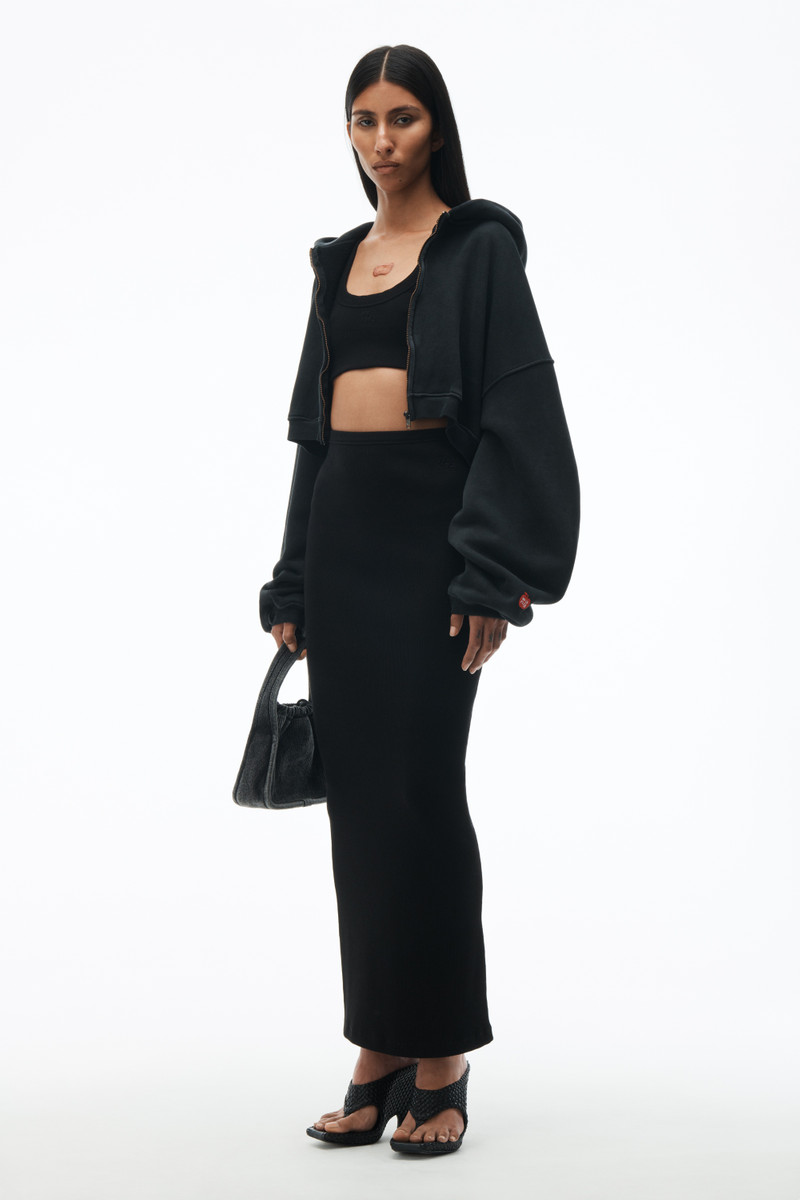 Alexander Wang Embossed Logo Maxi Skirt outlook