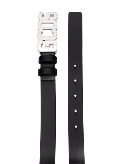 GCDS logo-plaque leather belt outlook